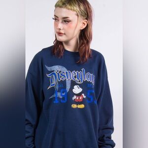 Disneyland Resort 1955 Blue Mickey Crewneck Size Small